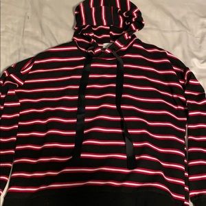 Korean Style Striped Hoodie